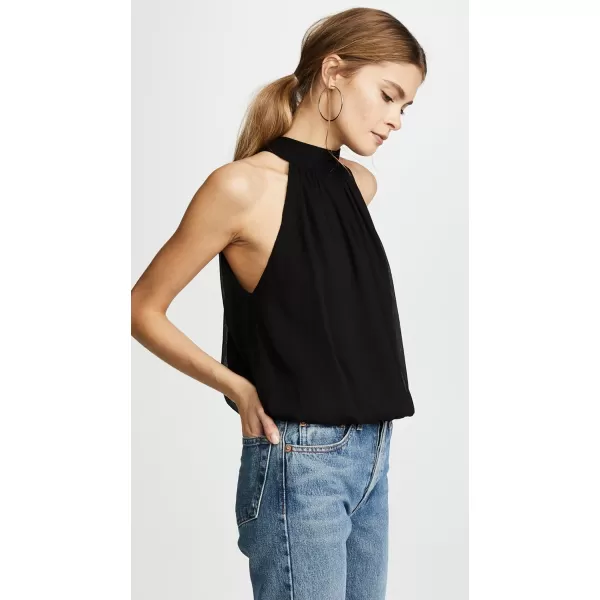 alice  olivia Womens Maris Gathered Halter TopBlack