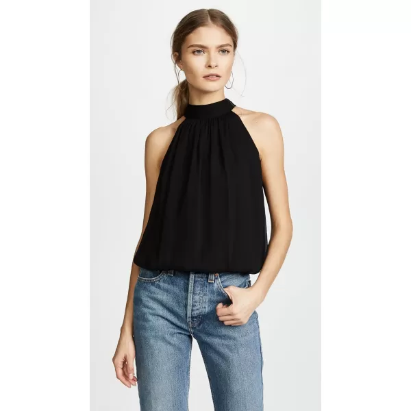 alice  olivia Womens Maris Gathered Halter TopBlack