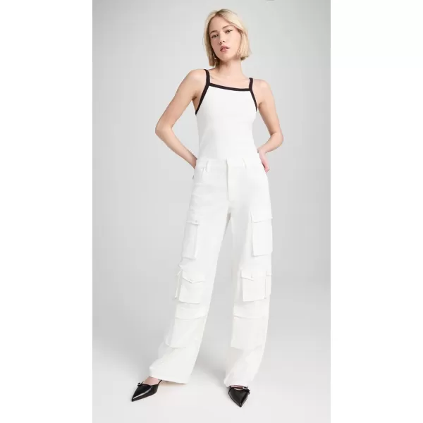 alice  olivia Womens Olympia Baggy Cargo PantsOffwhite