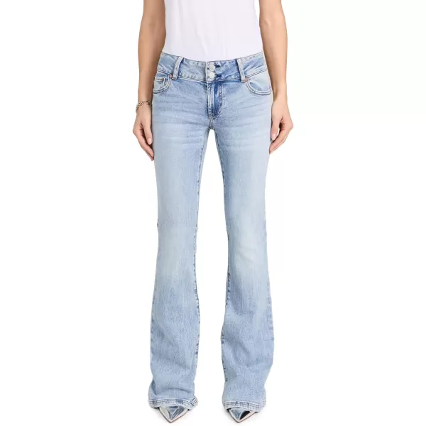 alice  olivia Womens Stacey Low Rise Bell Jeansalice  olivia Womens Stacey Low Rise Bell Jeans