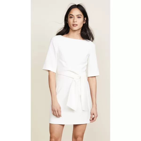 alice  olivia Womens Virgil Boat Neck Wrap DressOffwhite