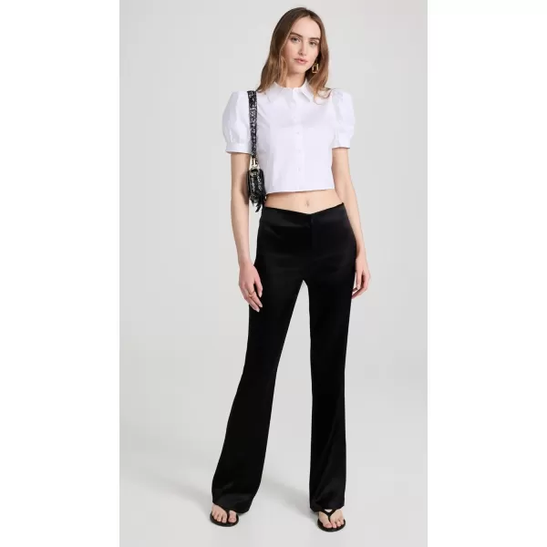 alice  olivia Womens Willa Cropped TopOffwhite