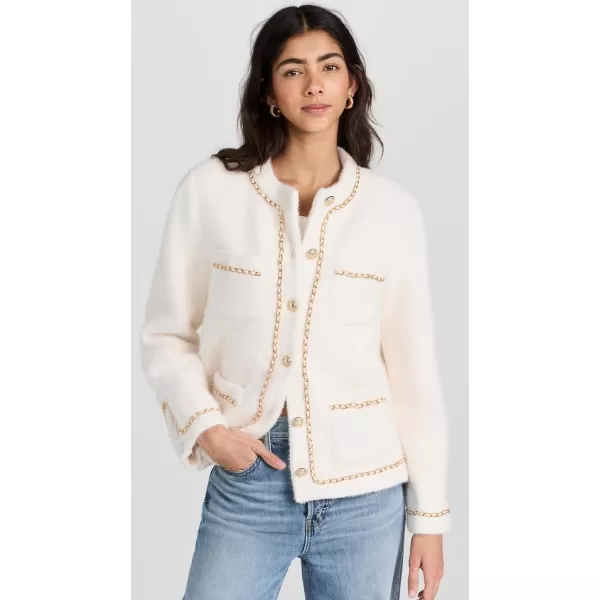 endless rose Womens Chain Trimmed JacketIvory