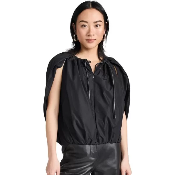 31 Phillip Lim Womens Cocoon Zip Top with Cord DetailBlack