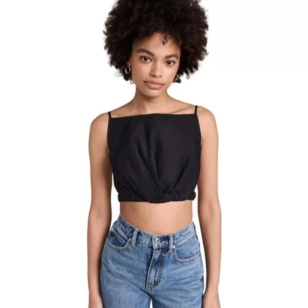 31 Phillip Lim Womens Cropped Twist Front Cami with Open BackBlack