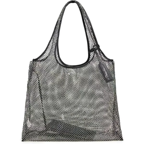 31 Phillip Lim Womens Fine Crystal Mesh Market ToteBlack