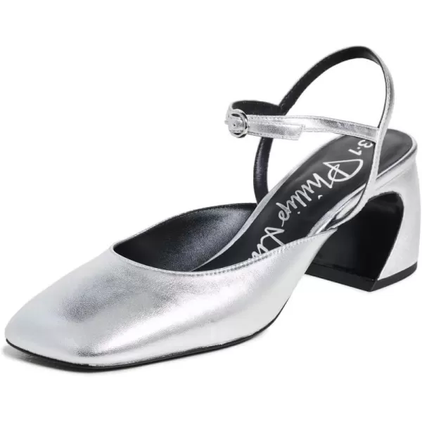 31 Phillip Lim Womens ID Mary Jane Crescent Heel Pumps 65mmSilver