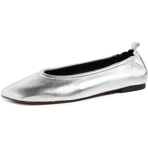 31 Phillip Lim Womens ID Stretch Back Ballet FlatsSilver