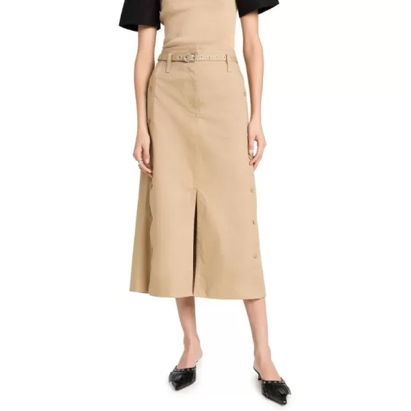 31 Phillip Lim Womens Utility Skirt W Side Button PlacketKhaki