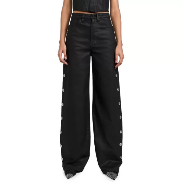 3x1 Womens Flip JeansCoated Noir