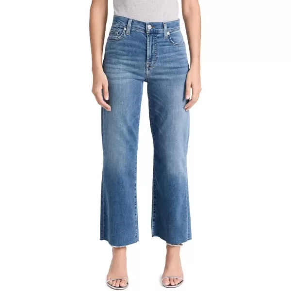 7 For All Mankind Womens Cropped Alexa JeansSapphire Blue