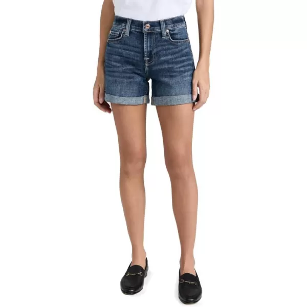 7 For All Mankind Womens Mid Roll ShortsVanity