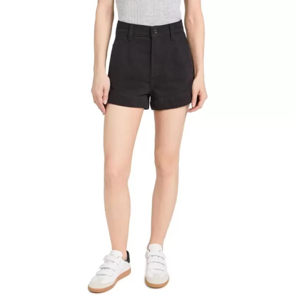 7 For All Mankind Womens Tailored Slouch ShortsBlack