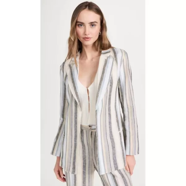 87Origins Womens Ategun Linen Suit Jacket Stripe 687Origins Womens Ategun Linen Suit Jacket Stripe 6