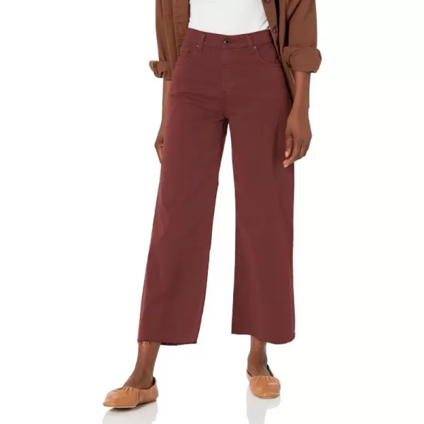 AG Adriano Goldschmied Womens Saige Wide Leg JeansDark Plum