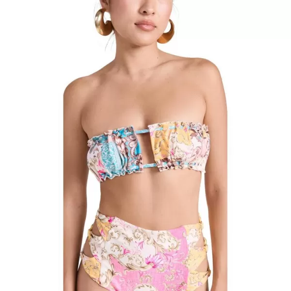 AGUA BENDITA Womens Jenny Merzin Bikini TopMulticolor