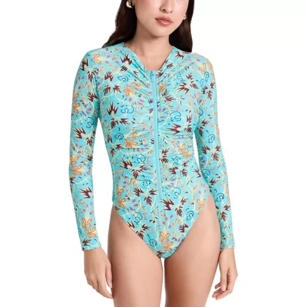 ALC Womens Ansel One Piece SwimsuitGrotto Multi