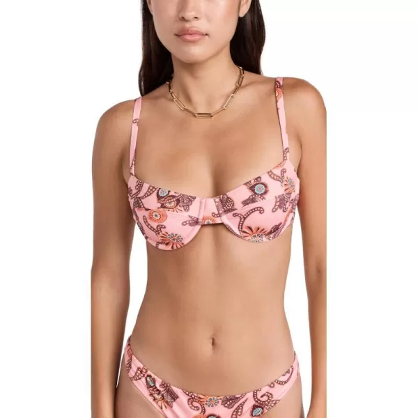 ALC Womens Dylan Bikini TopRosa Multi