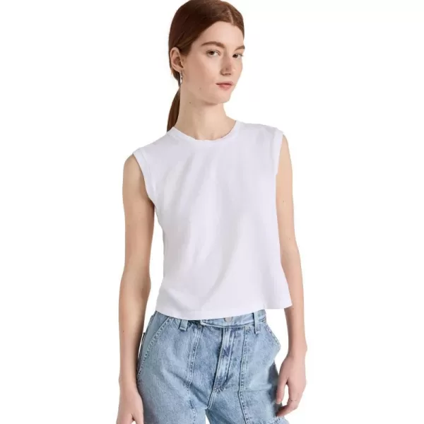 AMO Womens Sleeveless Babe TeeWhite