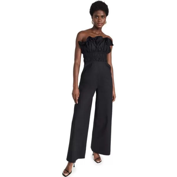 AMUR Womens Averill Strapless JumpsuitBlack