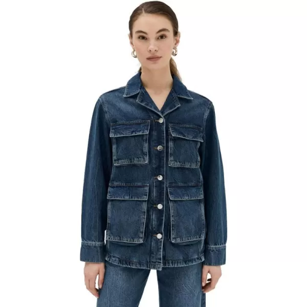 ANINE BING Womens Alden JacketArtic Blue