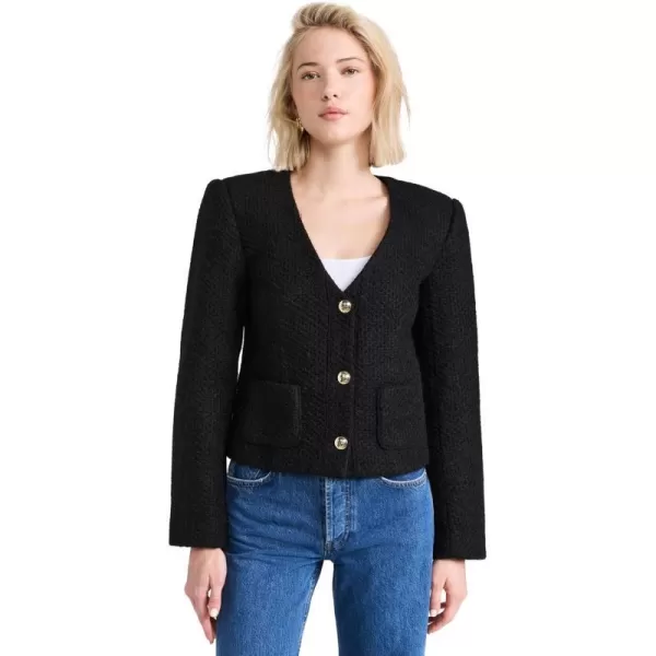 ANINE BING Womens Anitta Woven JacketBlack