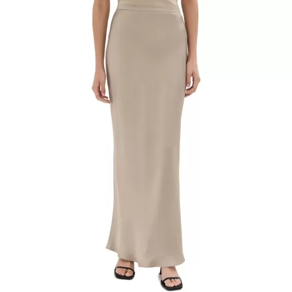 ANINE BING Womens Bar Silk Maxi SkirtTaupe