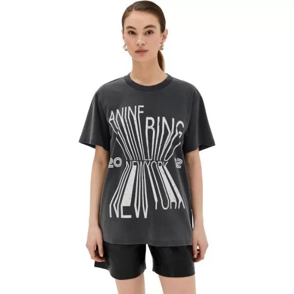 ANINE BING Womens Colby Tee Bing New YorkBlack