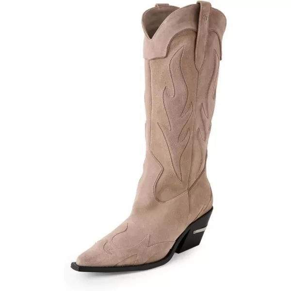 ANINE BING Womens Mid Calf Tania Boots  Taupe WesternTaupe