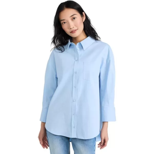 ANINE BING Womens Mika ShirtBlue