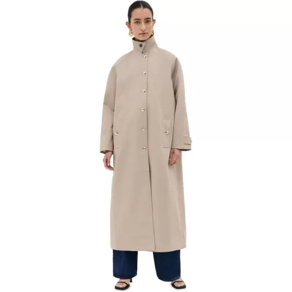 ANINE BING Womens Randy Maxi Trench CoatTaupe