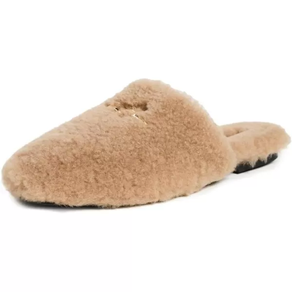 ANINE BING Womens Shearling MulesTan