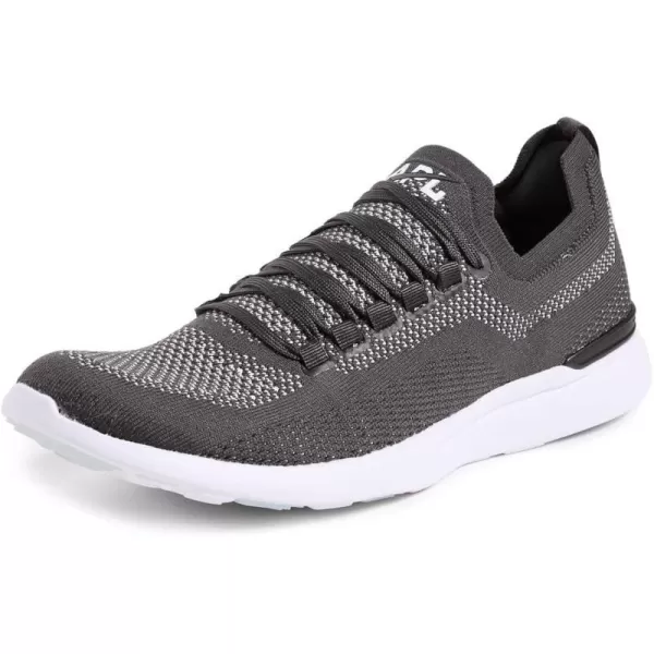 APL Athletic Propulsion Labs Mens Techloom Breeze Running SneakersAnthraciteSteel GreyWhite