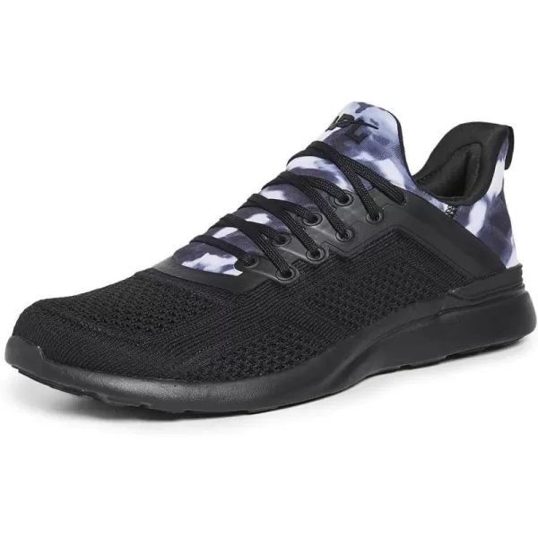 APL Athletic Propulsion Labs Mens Techloom Tracer Running SneakersBlackWhiteTie Dye