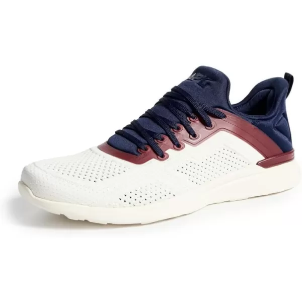 APL Athletic Propulsion Labs Mens Techloom Tracer SneakersIvoryNavyBurgundy