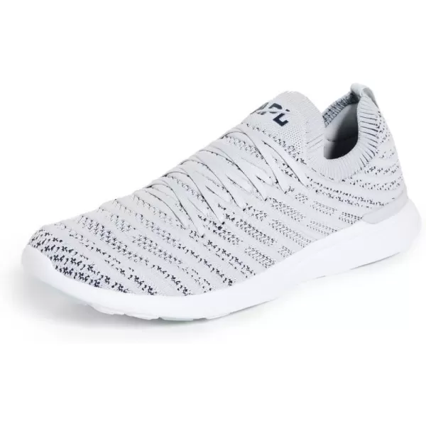 APL Athletic Propulsion Labs Mens Techloom Wave SneakersSteel GreyNavyWhite