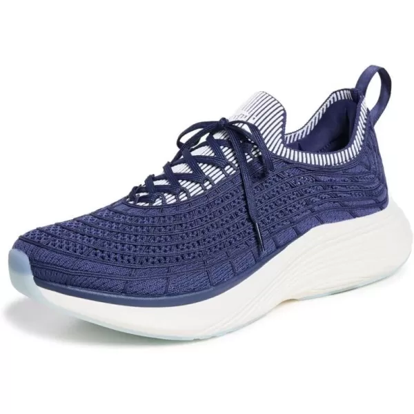 APL Athletic Propulsion Labs Mens Zipline SneakersNavyIvoryRibbed