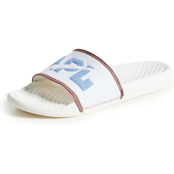 APL Athletic Propulsion Labs Womens Big Logo TechLoom SlidesIvoryForgedblueBeachwood