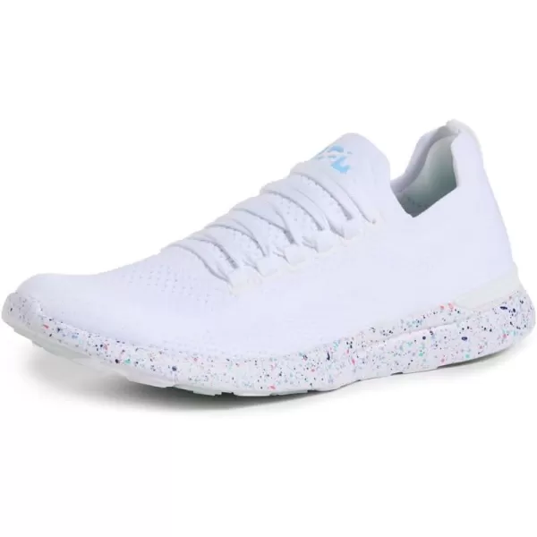 APL Athletic Propulsion Labs Womens Techloom Breeze SneakersWhiteIce BlueSpeckle