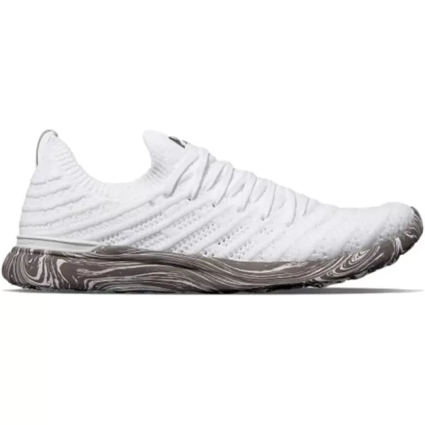 APL Athletic Propulsion Labs Womens Techloom Wave SneakersWhiteAsteroidMarble