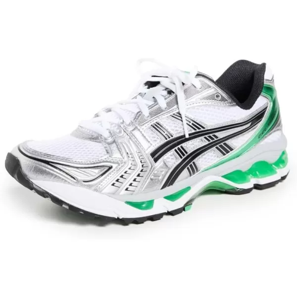 ASICS Mens GelKayano 14 Sportstyle ShoesWhiteMalachite Green