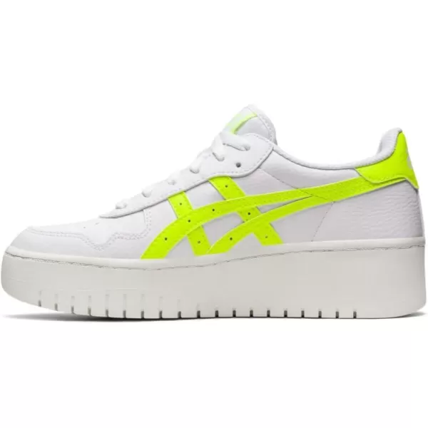 ASICS Womens Japan S PF Sportstyle ShoesWhiteSafety Yellow