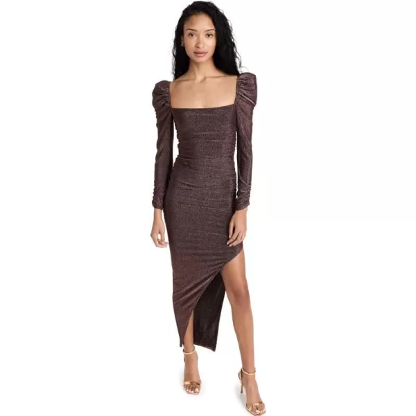 ASTR the label Womens Vanozza DressBrown Metallic