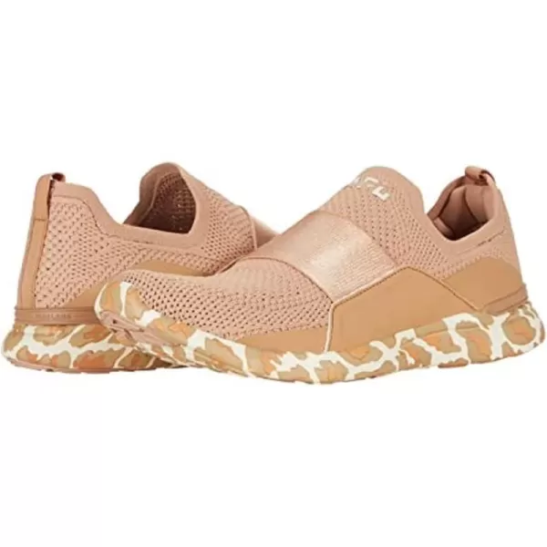 ATHLETIC PROPULSION LABS Womens Techloom Bliss SneakersCaramelAlmondLeopard