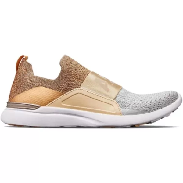 ATHLETIC PROPULSION LABS Womens Techloom Bliss SneakersRose GoldChampagneMetallic Silver