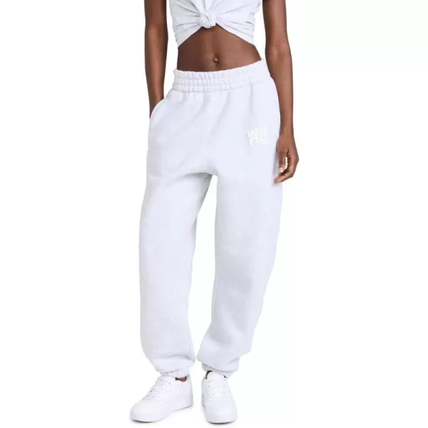 Alexander Wang Womens Essential Terry Classic SweatpantsLight Heather Grey