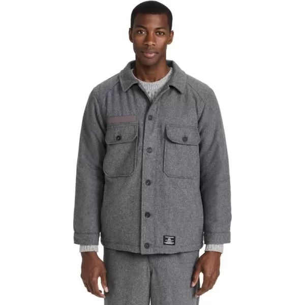 Alpha Industries Mens Wool Field Shirt Jacket Gen IIDark Charcoal Heather