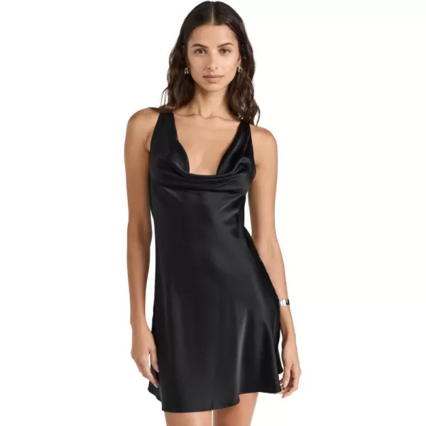 Amanda Uprichard Womens Mirai Silk DressBlack