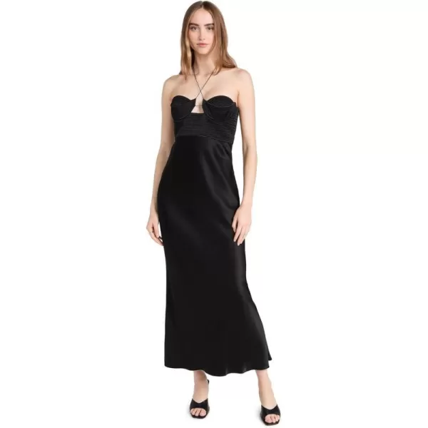 Anna October Womens Sarah Midi DressBlack