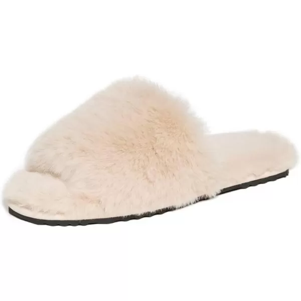 Apparis Womens Diana Faux Fur SlippersLatte